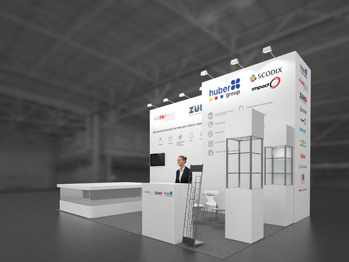 Стенд компании ОктоПринт Сервис на выставке Росупак 2018