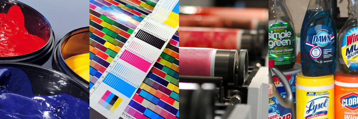 Триадные УФ-краски для флексо-печати на узко-рулонных машинах